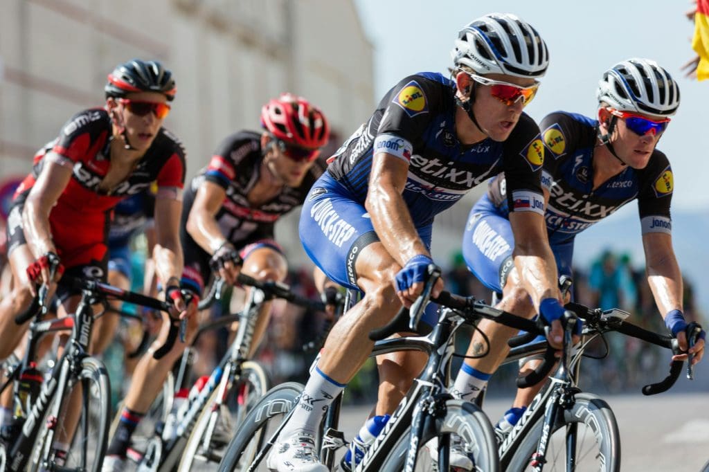 Cycling race in the Alps