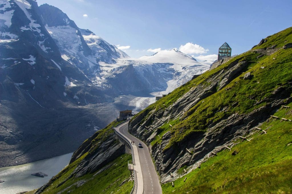 Driving through the Alps